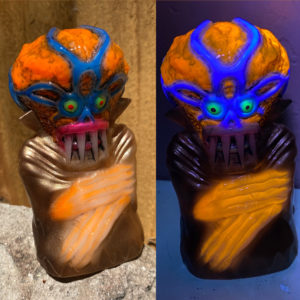 Groovy Ghoul Orange Brain 1 off with UV action by SWARMM