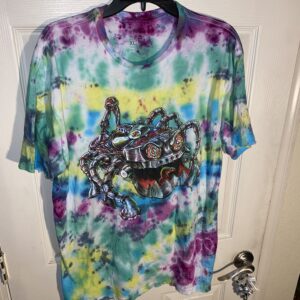 Tie-Dye Turntable Tarantula XL Shirt #3