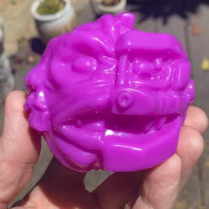 Mechacreatch Madball Purple Blank Vinyl Sofubi