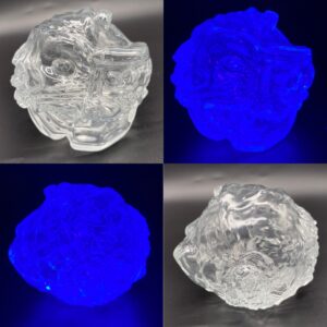 Clear with UV Blacklight Action to Blue MechaMadball Limited Edition