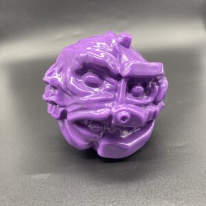 Mechacreatch Madball Purple Blank Vinyl Sofubi