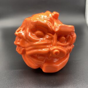Mechacreatch Madball Orange Blank Vinyl Sofubi