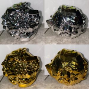 Mecha-Madballs Bling Bling Metallic Silver or Gold by S.W.A.R.M.M