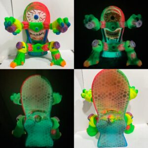 Colorful Kruzer w/ black light & Glow action 1 off by SWARMM 6"