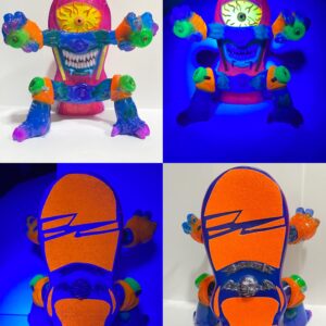 Sunny Days Kaiju Kruzer w/ black light action 1 off by SWARMM 6"