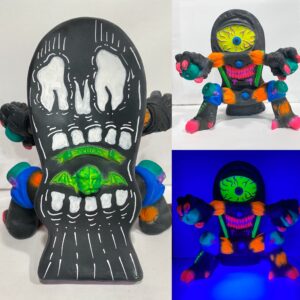 Kaiju Kruzer Crazy Faced One Off with blacklight action by SWARMM